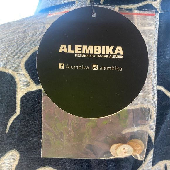 Alembika Floral Island Print Button Midi Dress - US Size (8/10) - Picture 8 of 8